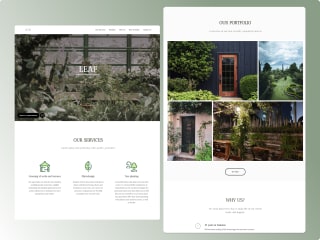 Landscape Design Company - Landing Page