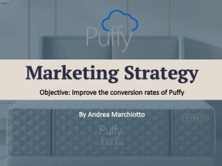 Puffy.com - Marketing Strategy for conversion rate improvements