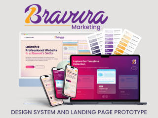 Bravura Marketing | Design System & Landing Page Prototype