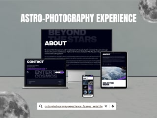 Astro-Photography Experience Mock (Template Customization)