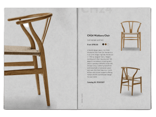 Furniture Catalog Design and Layout