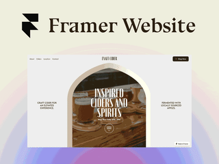 Exalt Cider - Framer Website (+ CMS)