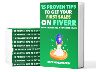 📗 Ebook: 15 Proven Tips To Get Your First Sales On Fiverr