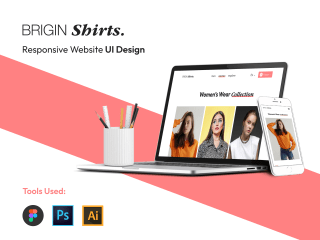 Responsive Website Design BRIGIN Shirts
