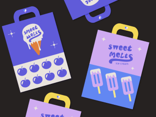 🍦 Brand Identity for Sweet Melts: Where Fun Meets Flavor 