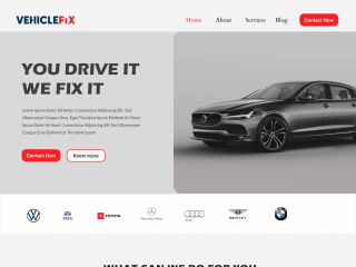 VehicleFix Web Design