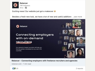 Relancer on LinkedIn: Relancer - Connecting employers with free…