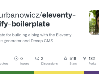 GitHub - danurbanowicz/eleventy-netlify-boilerplate: A template…