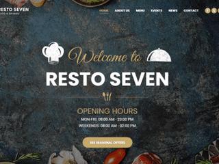 Resto restaurant website