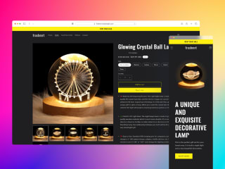 Glowing Crystal Ball Lamp | Frashmrt E-commerce website