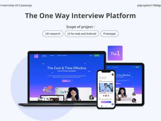 The 1- One way Interview Platform :: Behance