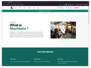MuchBeta: Connecting writers with tailored beta readers