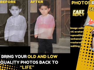 Old photos restoration and enhancing 