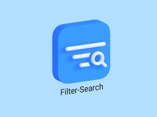 3d Filter and Search icon design exploration