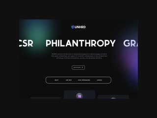 UNHRD Crypto Website Design