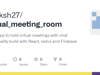 GitHub - Sutiksh27/virtual_meeting_room: A web app to hold virt…
