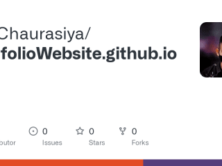 Portfolio Website GitHub