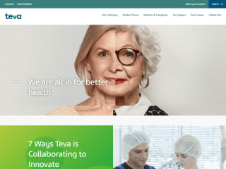 Website Design - Teva Pharma