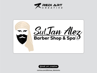 Design Logo Sultan Alves Barber Shop & Spa