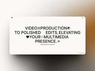 FrameForge, a website for Video Production agency