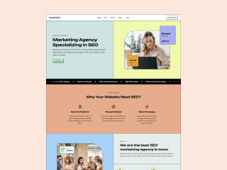 Marketix - Digital Marketing & SEO Agency Framer Template