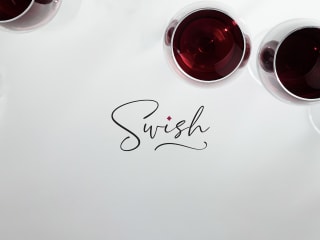 Swish Wine Logo and Label