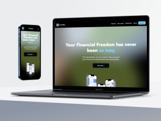 A Fintech App Landing Page in Framer