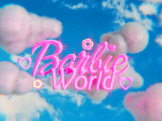 Barbie World 3D Logo