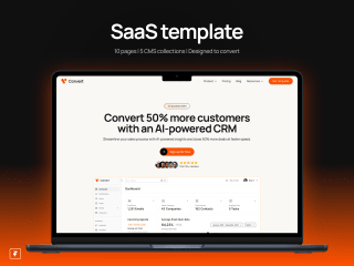 Convert - SaaS website template