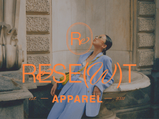 Rese(w)t Apparel brand identity