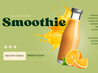 Presentation Design for Smoothie brand