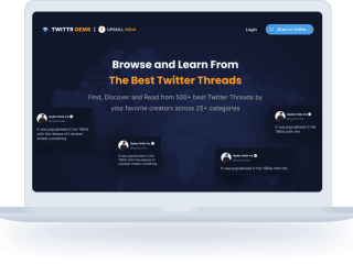 Landing page Design: Twitter Gems
