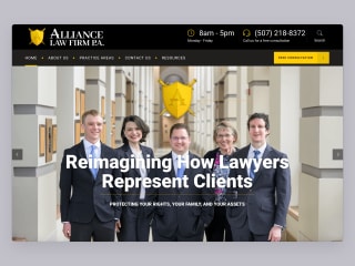Alliance Law Firm Website and Logo