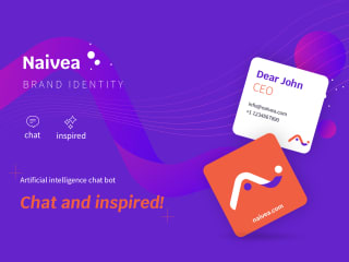 2019 Naivea Logo and Website UI Design