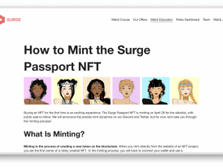 How to Mint the Surge Passport NFT