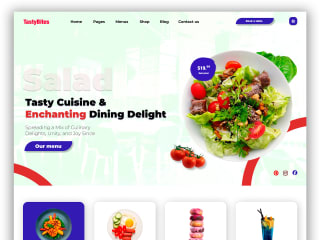 Salad restaurant figma design