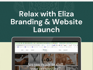 Relax with Eliza Branding & Wordpress website