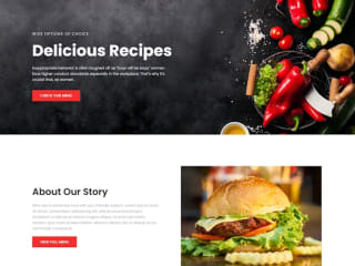I have created a delicious recipes website  for my client 