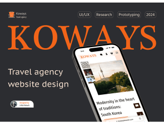 Koways travel. Travel agency website design. | UI/UX 