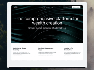 Vega - Framer Website