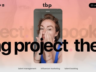 The Booking Project | Design and Webflow Development