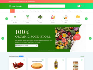 Organic Food ECommerce Website - parajorganics.com