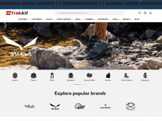 Ecommerce website for trekking brand