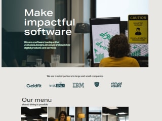 Web Design for a Software Agency