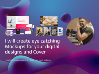 Mockups for your digital Designs and Ecover