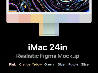 iMac 24in Realistic Figma Freebie