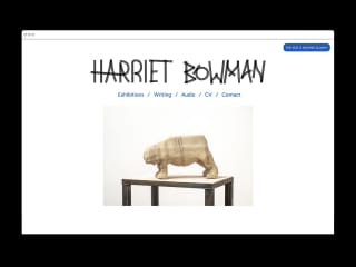 Harriet Bowman - Wordpress Site