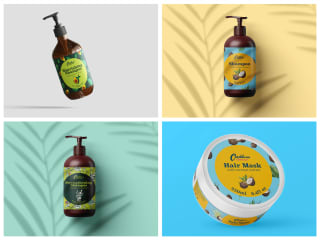 Caribbean Emerald Product Label Designs