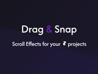 Drag & Snap - Framer Component Presentation Page