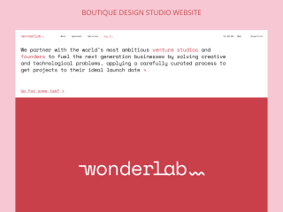 Boutique Design Studio Website